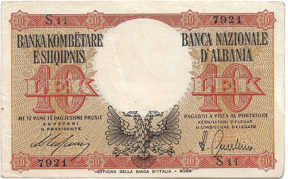 10 lek billets europe albanie 10 lek