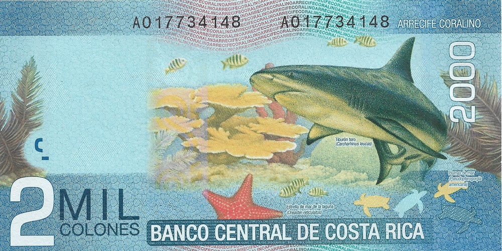 2.000 colon billets amerique centrale et caraibes costa rica 2 000 colon