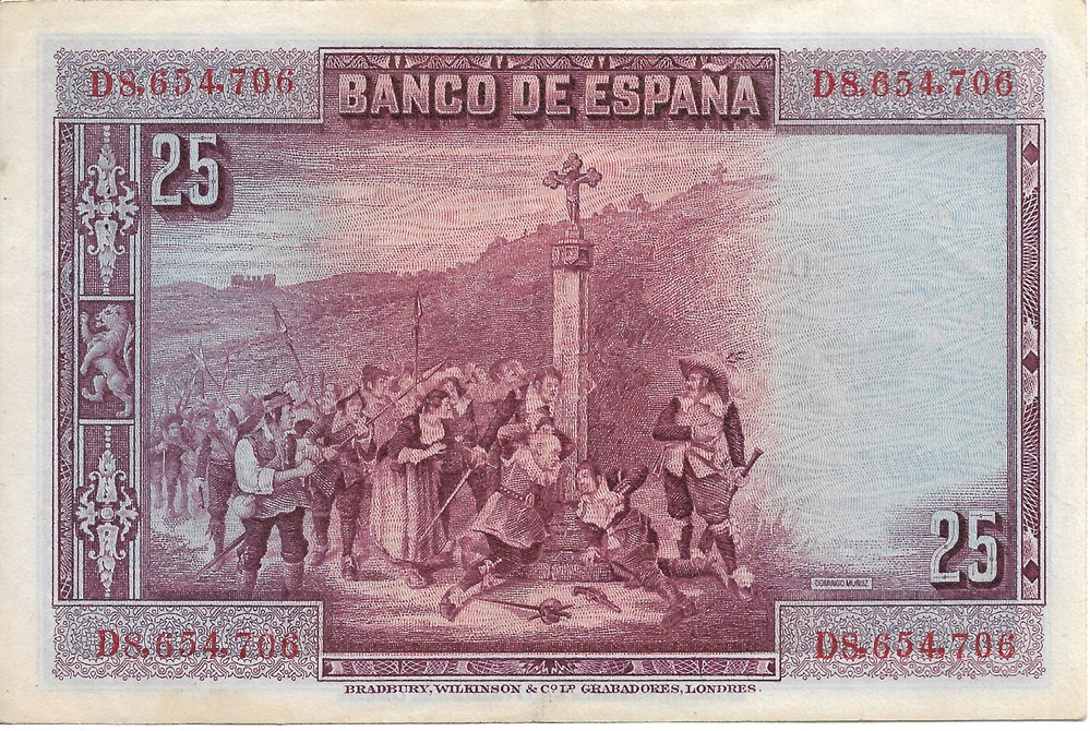 25 pesetas billets europe espagne 25 pesetas