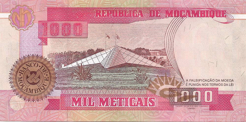 1.000 meticais billets afrique mozambique 1 000 meticais
