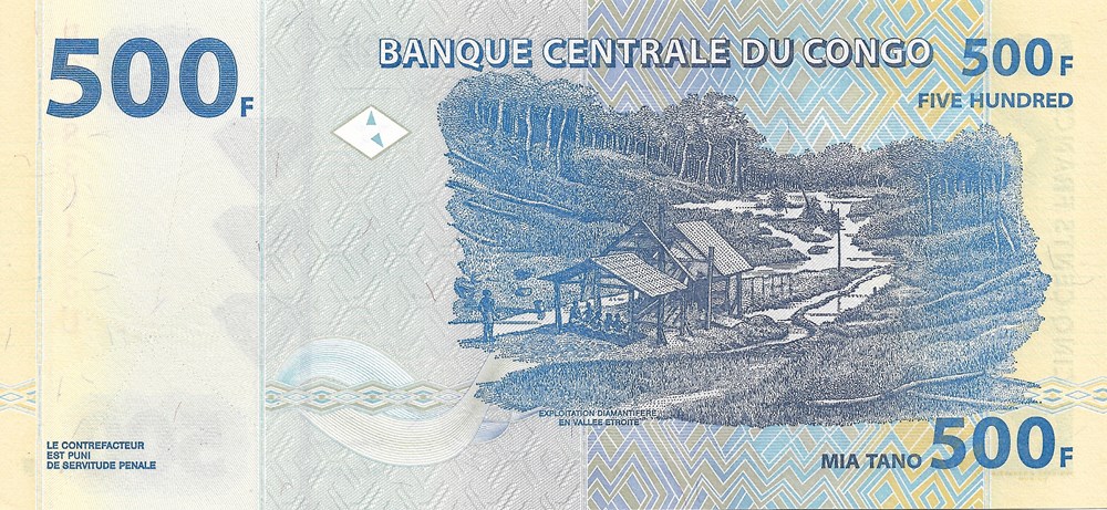 billets afrique republique democratique du congo 500 francs