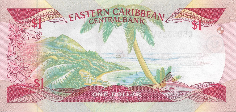 1 dollar billets amerique centrale et caraibes anguilla 1 dollar