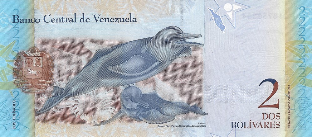 2 bolivars billets amerique du sud venezuela 2 bolivars