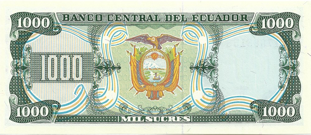 billets amerique du sud equateur 1 000 sucres