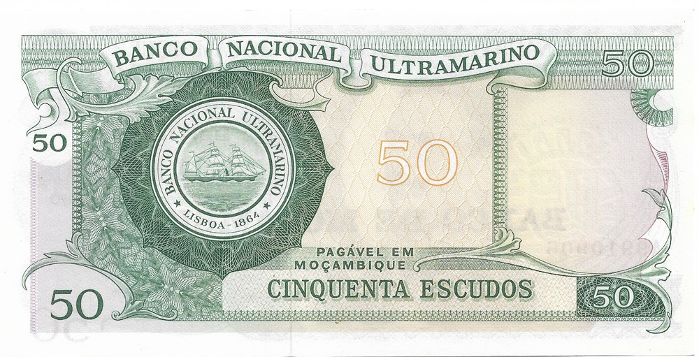 50 escudos billets afrique mozambique 50 escudos