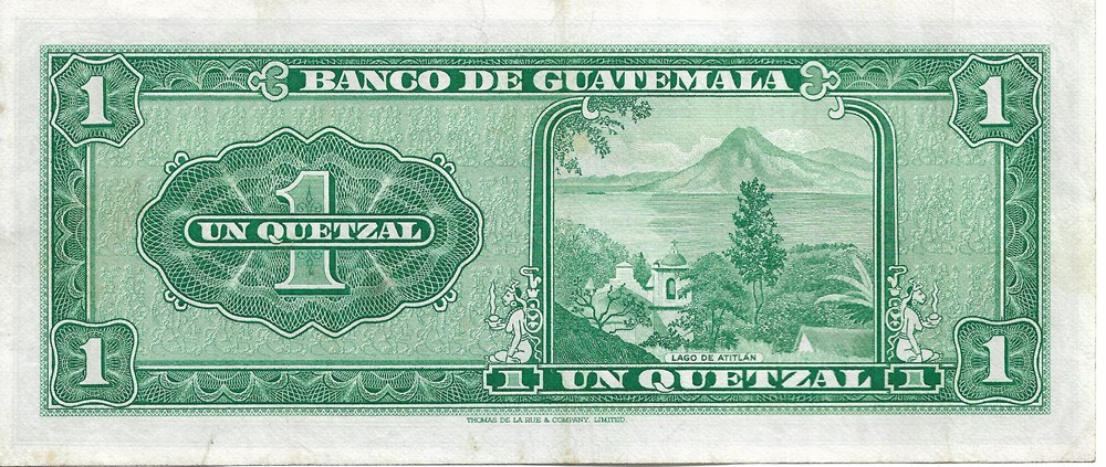 1 quetzal billets amerique centrale caraibes guatemala 1 quetzal