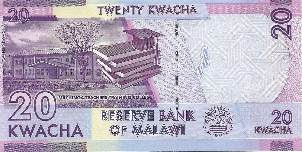 20 kwacha billets afrique malawi 20 kwacha