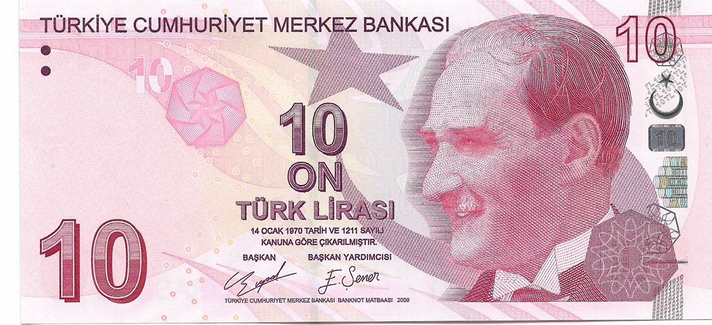 10 livres turques billets asie turquie 10 livres turques