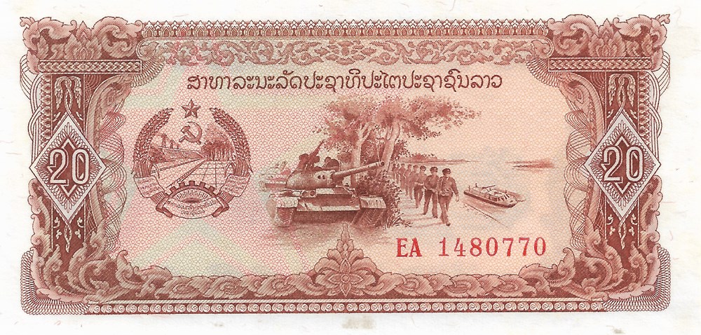 20 kip billets asie laos 20 kip