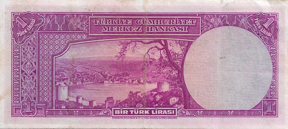 1 livre turque billets asie turquie 1 livre turque
