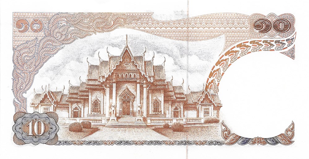10 baht billets asie thailande 10 baht