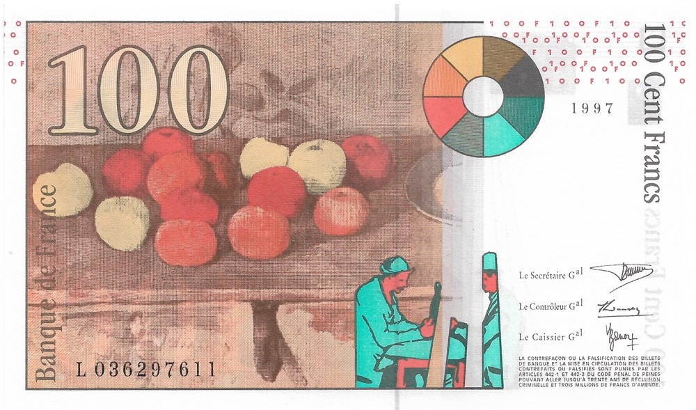 billets europe france 100 francs