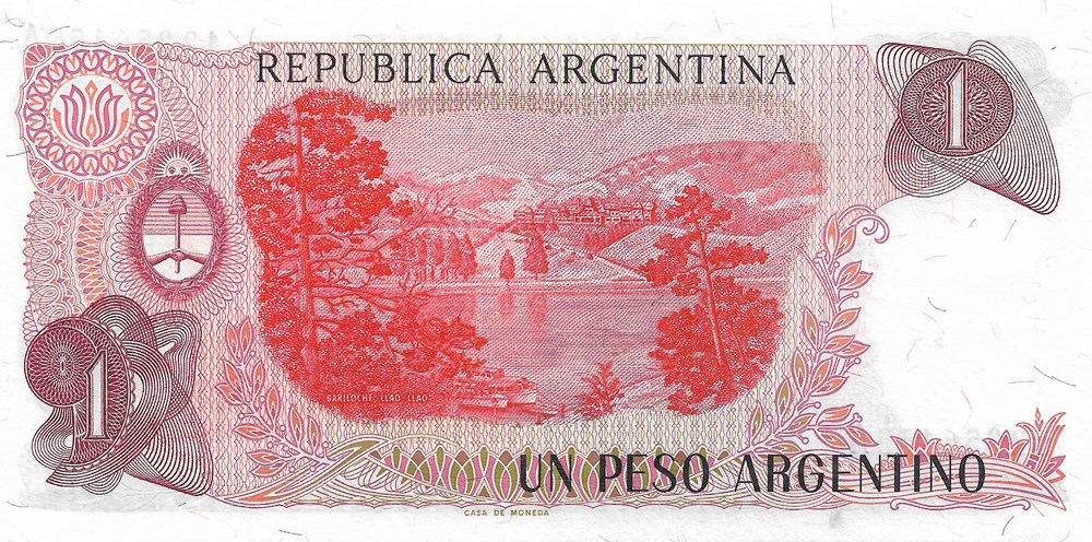 billets amerique du sud argentine 1 peso argentin
