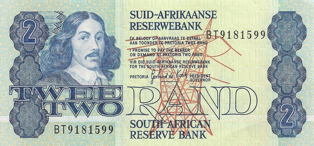 billets afrique du sud 2 rand