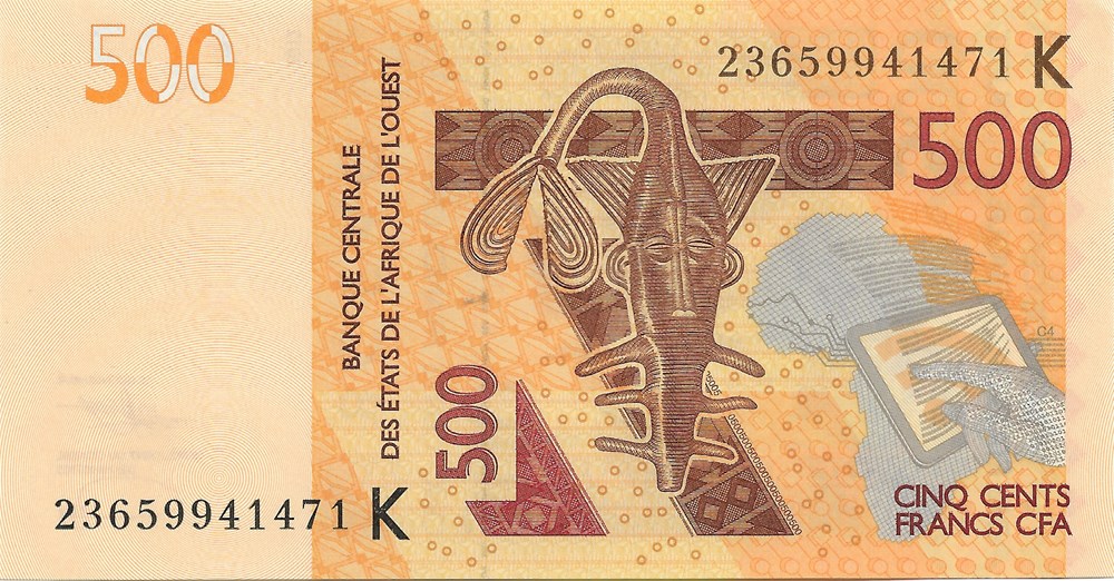 500 francs CFA billets afrique senegal 500 francs cfa