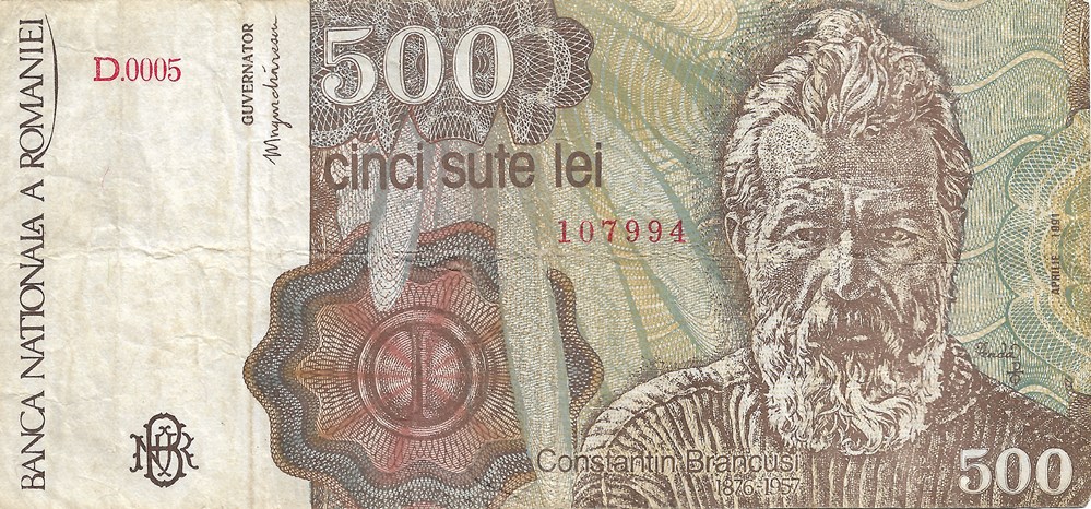500 lei billets europe roumanie 500 lei