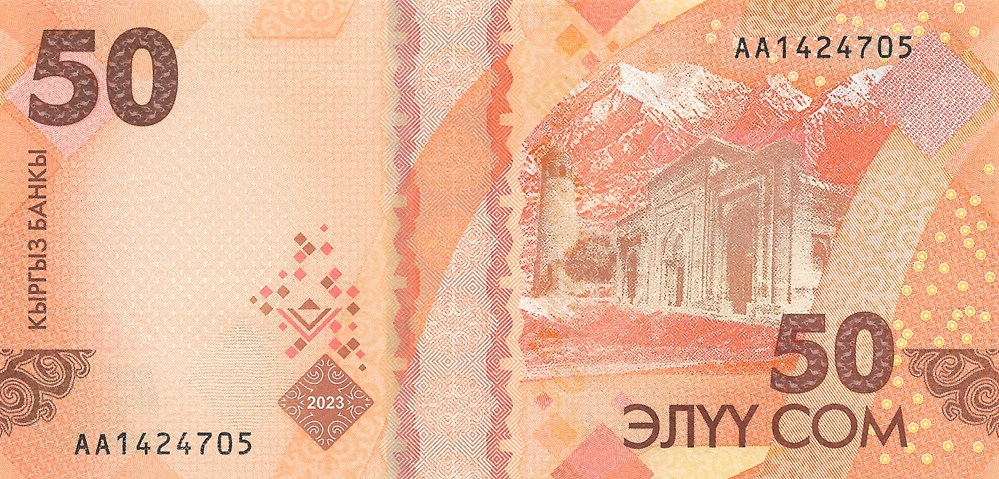 50 som billets asie kirghizistan 50 som