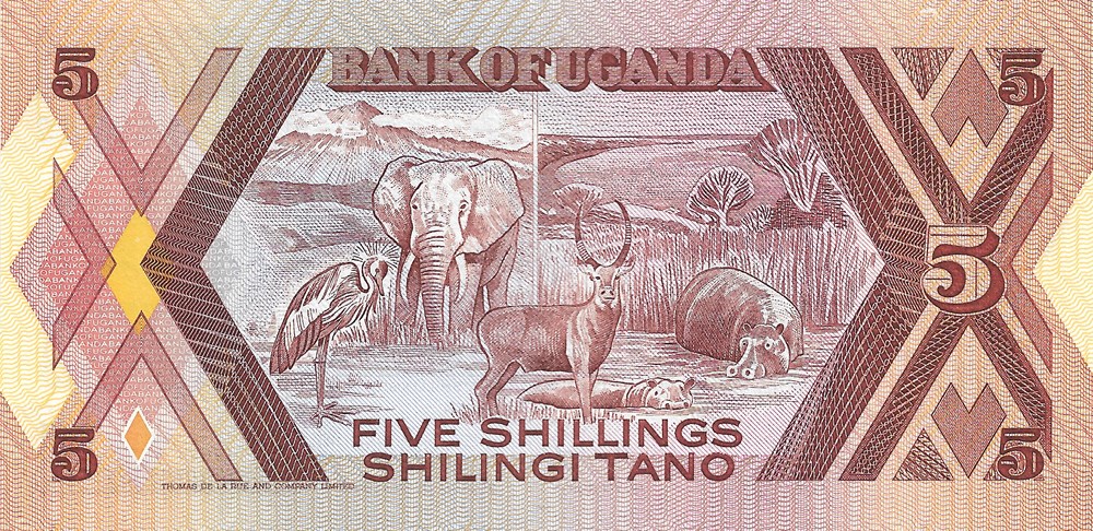5 shillings billets afrique ouganda 5 shillings