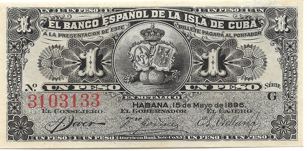 1 peso billets amerique centrale et caraibes cuba 1 peso