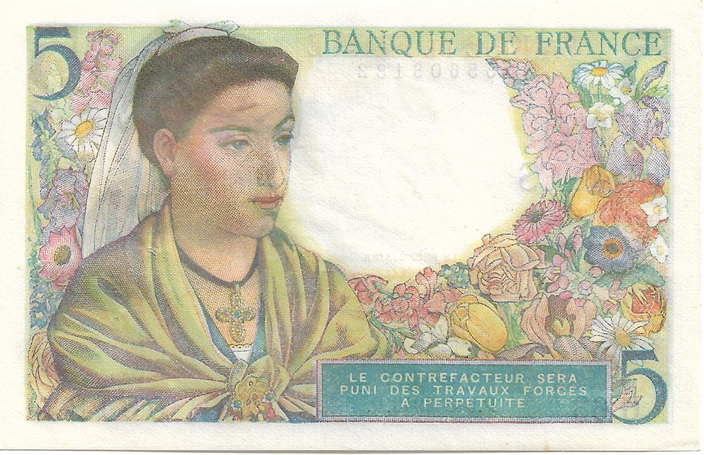 billets europe france 5 francs