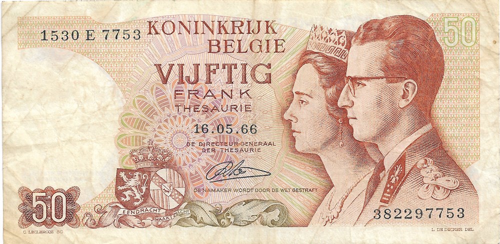 50 francs billets europe belgique 50 francs