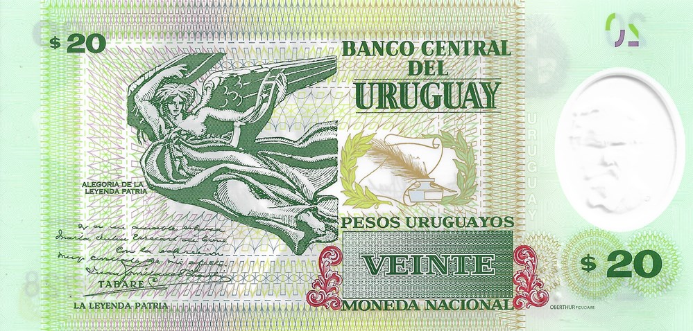 20 pesos uruguayens billets amerique du sud 20 pesos uruguayens