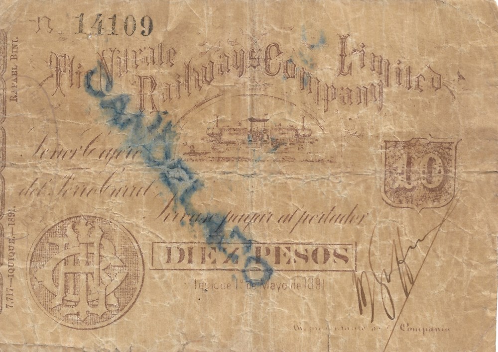 10 pesos billets amerique du sud chili 10 pesos