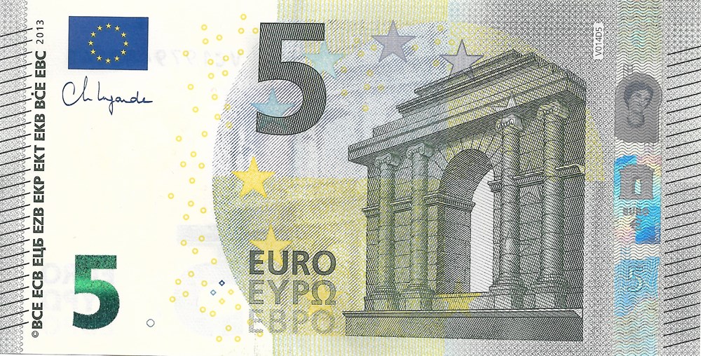 5 euros billets europe espagne 5 euros