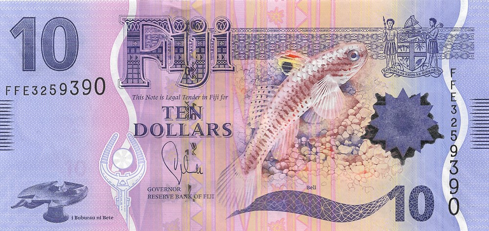 billets oceanie fidji 10 dollars