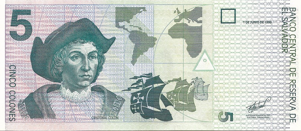 5 colon billets amerique centrale et caraibes salvador 5 colon