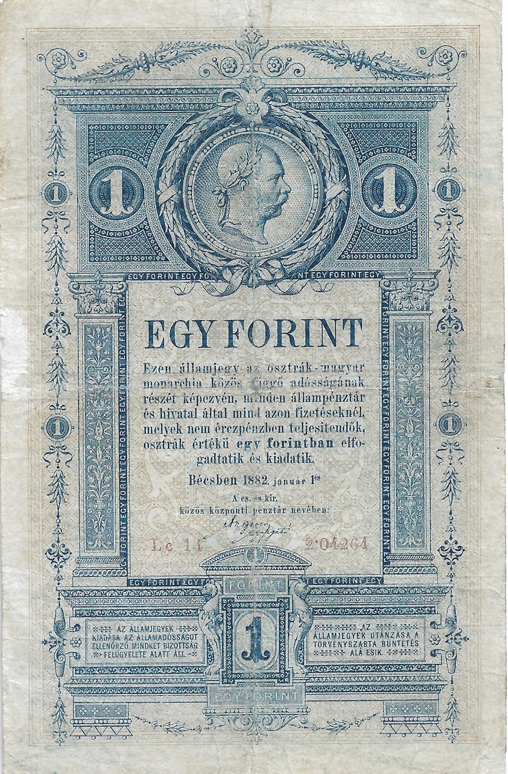 1 florin ou 1 forint billets europe autriche 1 florin ou 1 forint