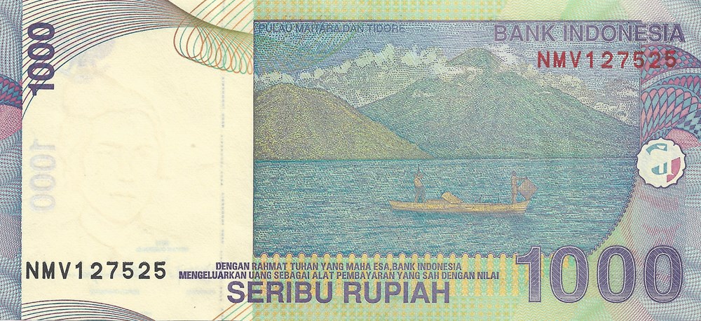 1.000 roupies billets asie indonesie 1 000 roupies