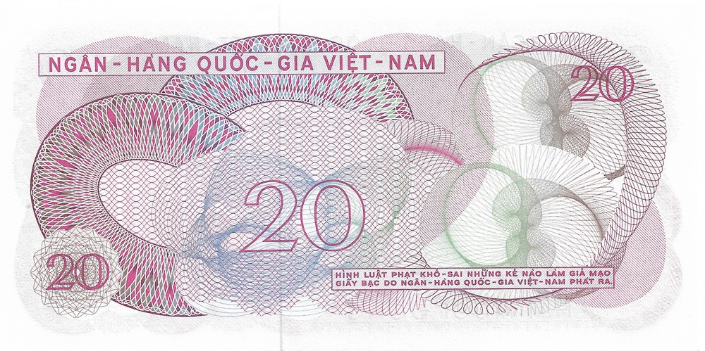 20 dong billets asie vietnam du sud 20 dong