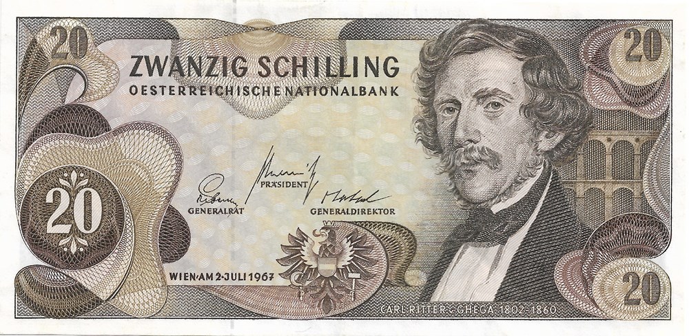 20 schillings billets europe autriche 20 schillings