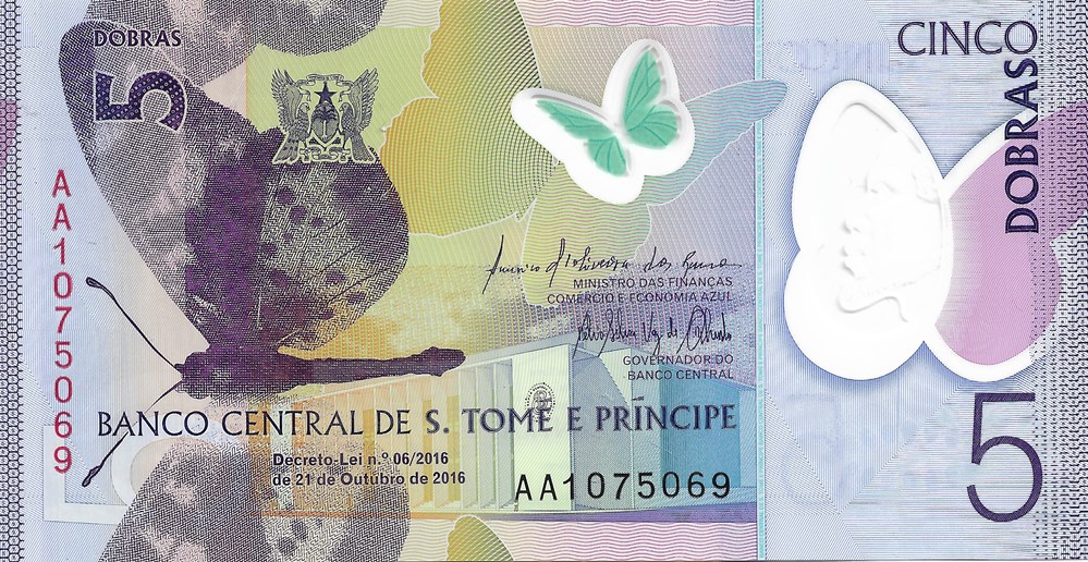 5 dobras billets afrique sao tome et principe 5 dobras