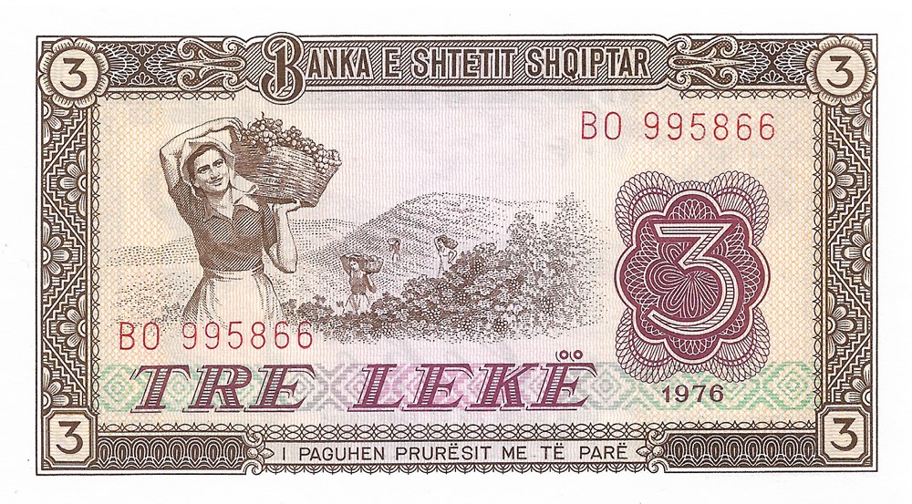 billets europe albanie 3 lek