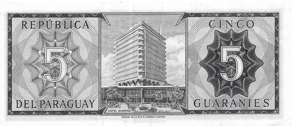 5 guaranis billets amerique du sud paraguay 5 guaranis