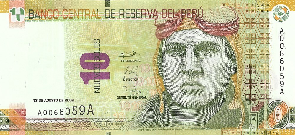 10 nouveaux sols billets amerique du sud perou 10 nouveaux sols