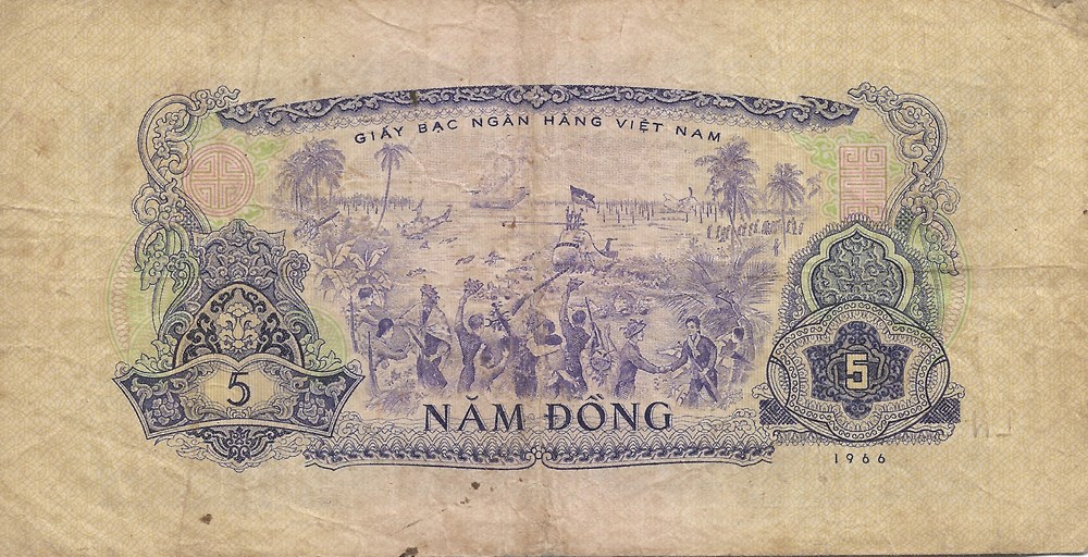 5 dong billets asie vietnam du sud 5 dong