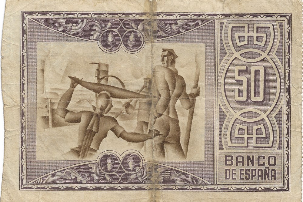 billets europe espagne 50 pesetas