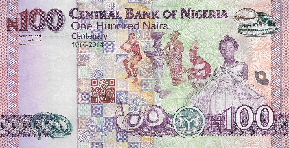 100 naira billets afrique nigeria 100 naira