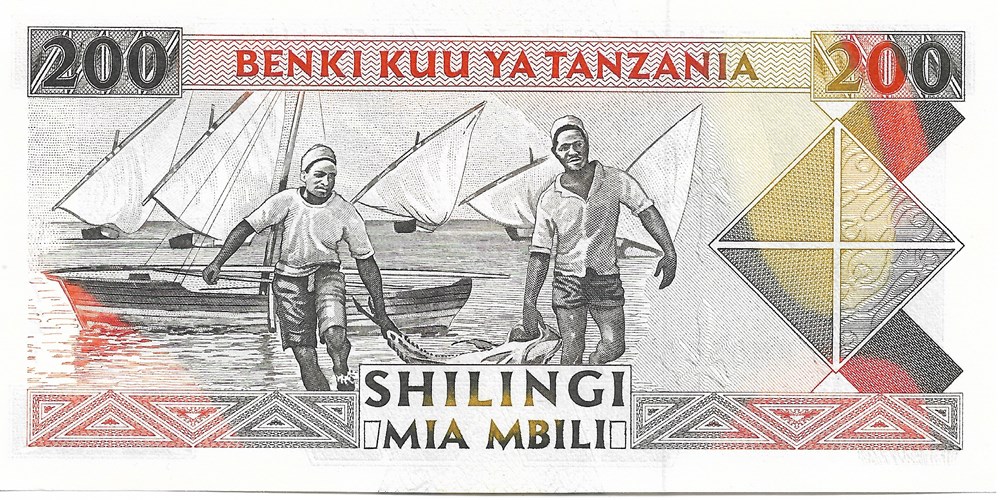 200 shillings billets afrique tanzanie 200 shillings