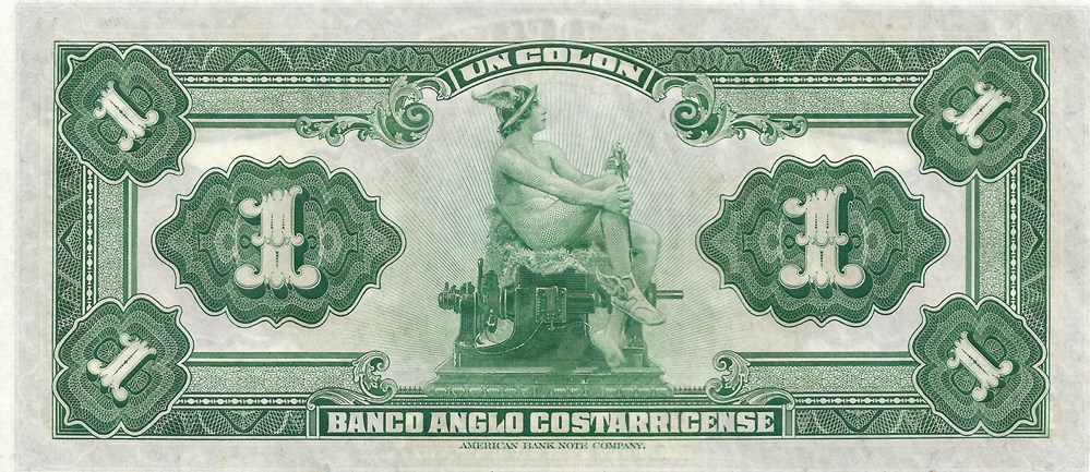 1 colon billets amerique centrale et caraibes costa rica 1 colon