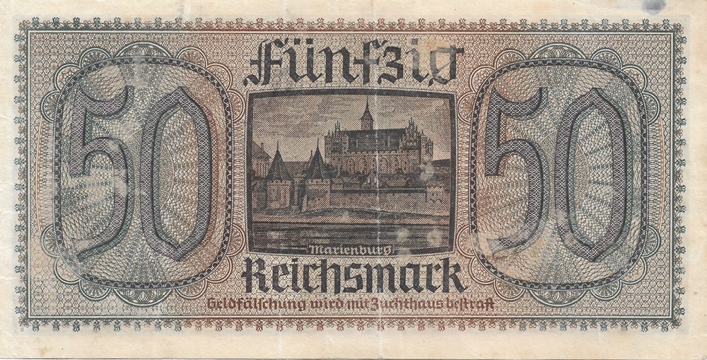 50 reichsmarks billets europe allemagne 50 reichsmarks