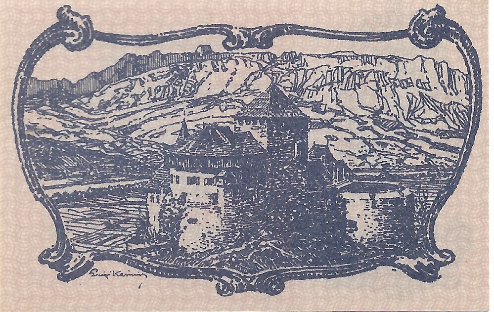 20 heller billets europe liechtenstein 20 heller
