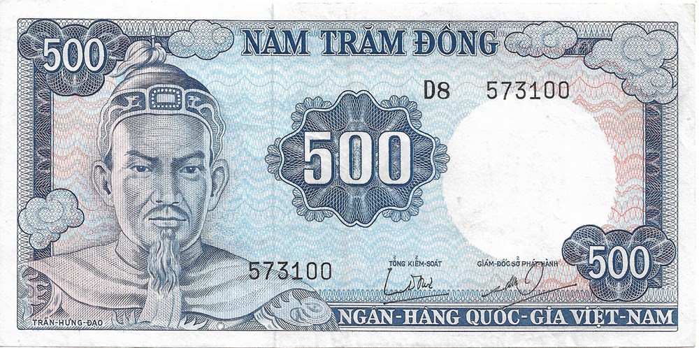 500 dong billets asie vietnam du sud 500 dong