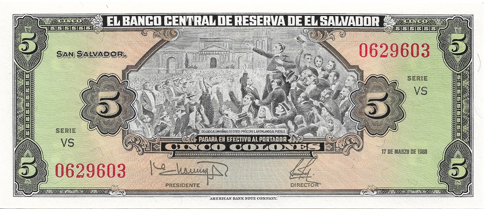 5 colon billets amerique centrale et caraibes salvador 5 colon