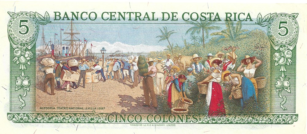 billets amerique centrale et caraibes costa rica 5 colon