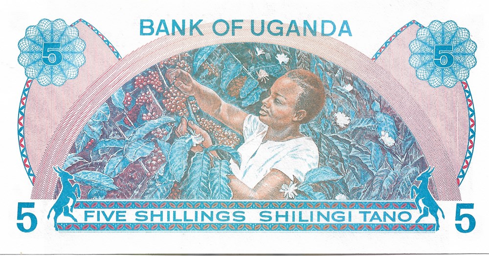 5 shillings billets afrique ouganda 5 shillings