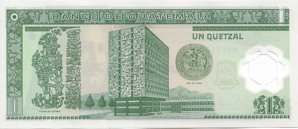 1 quetzal billets amerique centrale caraibes guatemala 1 quetzal